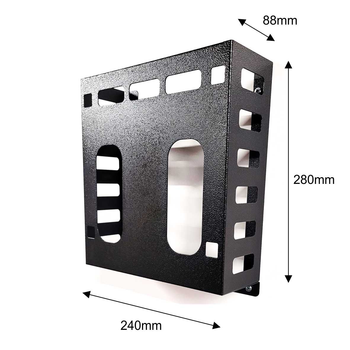 Glove Box Holder / Dispenser Hygiene PPE Accessory. GBH-BLACK