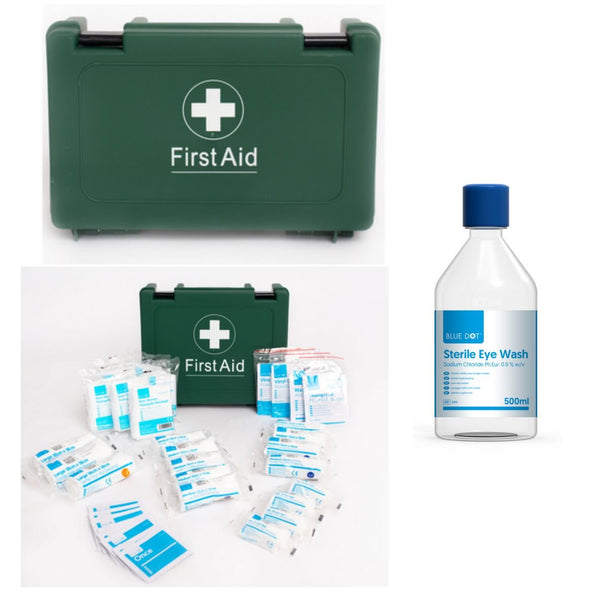 VAN FIRST AID KIT including general purpose metal rack for PPE