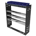 Van Racking Shelving Unit - 3 Toolbox Shelves - 6 plastic parts bins