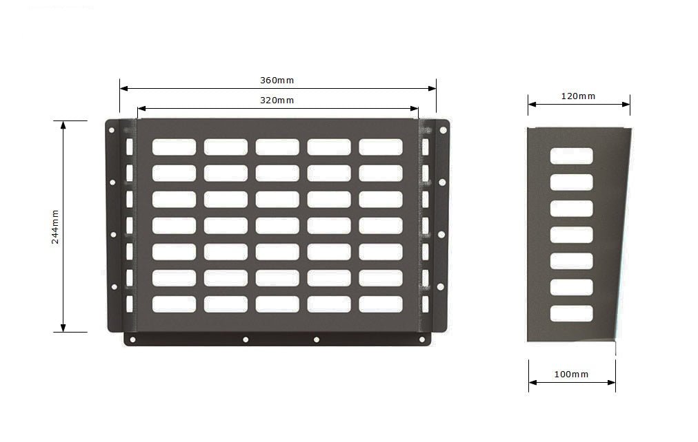 WALL MOUNTED STEEL BASKET 320mm - Autorack Products Ltd