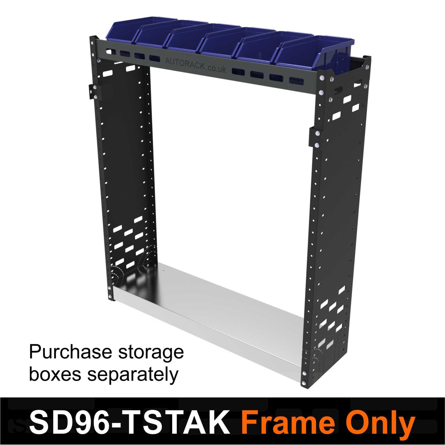 Standard Heavy-Duty Van Racking Shelving System  SD-PACK-10-BLUE-BINS