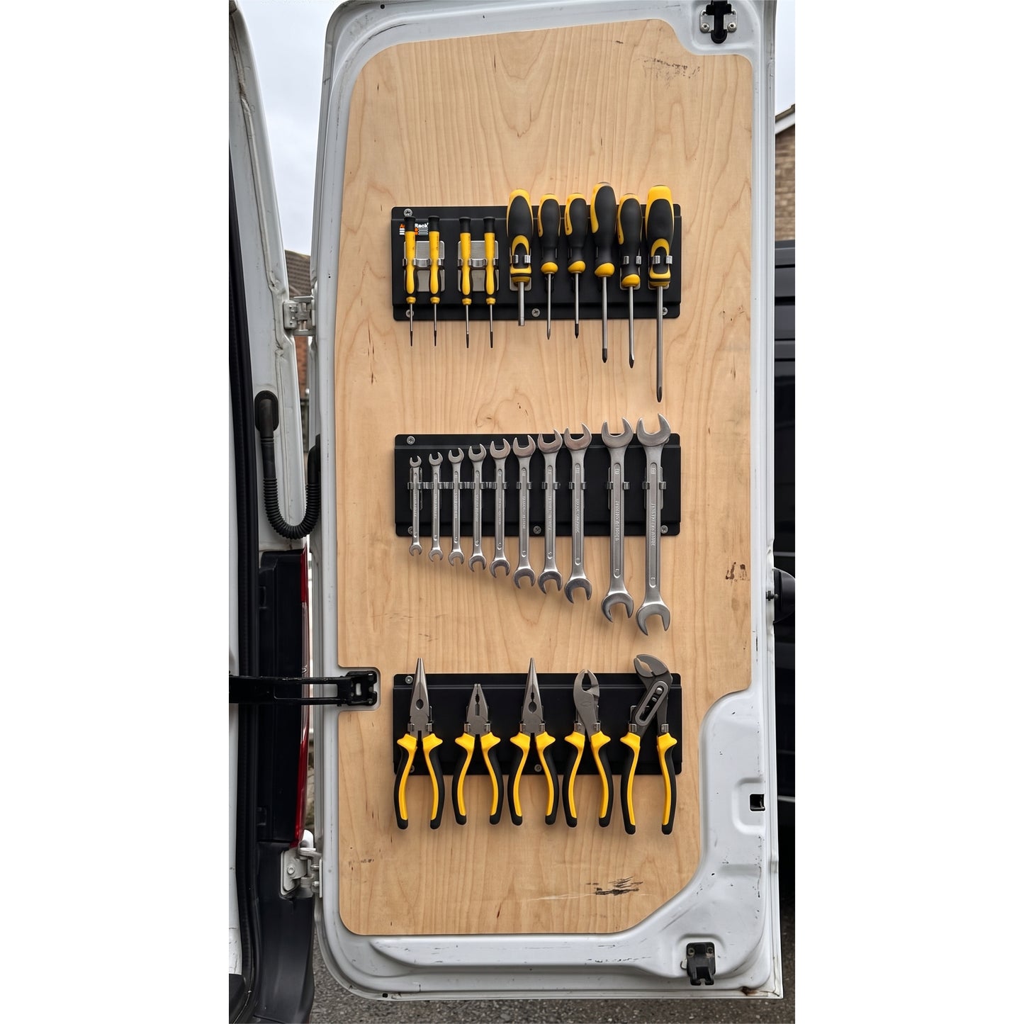 Clippo Tool Rail – Secure Tool Holder for Vans, Workshops & Van Racking