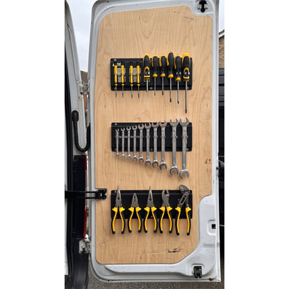 Clippo Tool Rail – Secure Tool Holder for Vans, Workshops & Van Racking