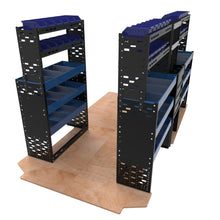 Extra Heavy Duty High Roof Metal Van Racking - LWB - VP - HD24 - BLU - Autorack Products Ltd
