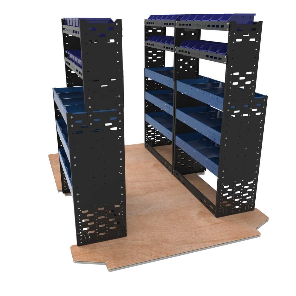 Extra Heavy Duty High Roof Van Racking - Tough Metal Van Racking 1.7m ...