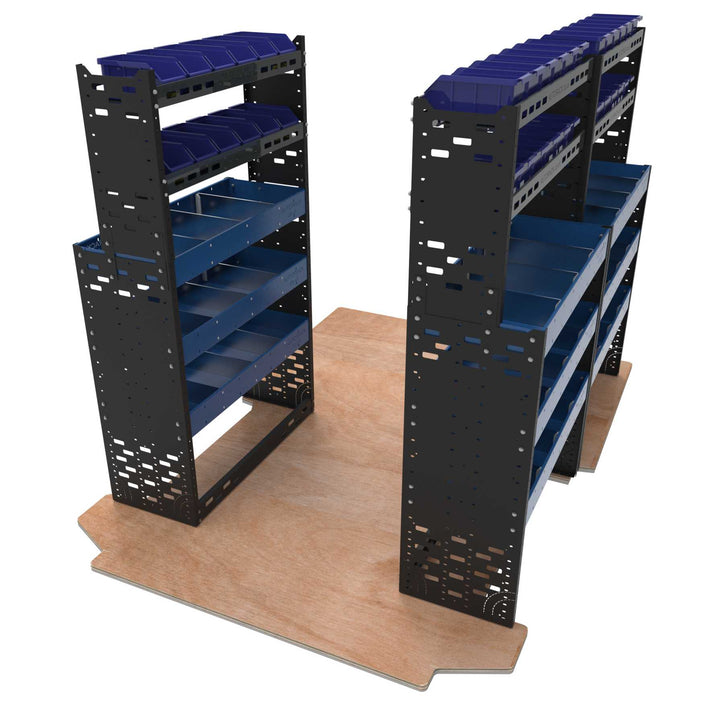 Extra Heavy Duty High Roof Van Racking - Tough Metal Van Racking 1.7m ...