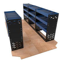 Extra Heavy Duty Metal Van Racking - LWB - VP - HD20 - BLU - Autorack Products Ltd