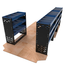 Extra Heavy Duty Metal Van Racking - LWB - VP - HD20 - BLU - Autorack Products Ltd