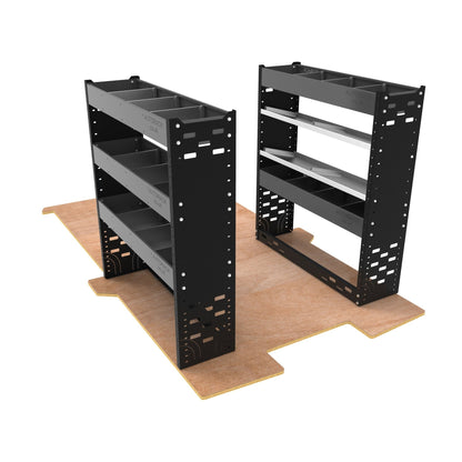 Ford Transit Connect Van Racking Package 2 units - Standard Heavy - Duty - SD - PACK - 6 - GREY - Autorack Products Ltd