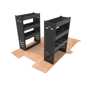 Ford Transit Connect Van Racking Package 2 units - Standard Heavy - Duty - SD - PACK - 7 - GREY - Autorack Products Ltd
