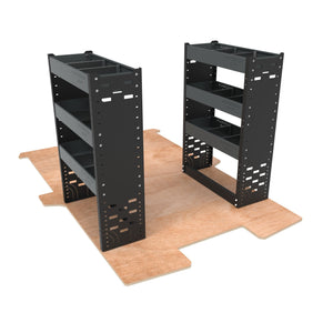 Ford Transit Connect Van Racking Package 2 units - Standard Heavy - Duty - SD - PACK - 7 - GREY - Autorack Products Ltd