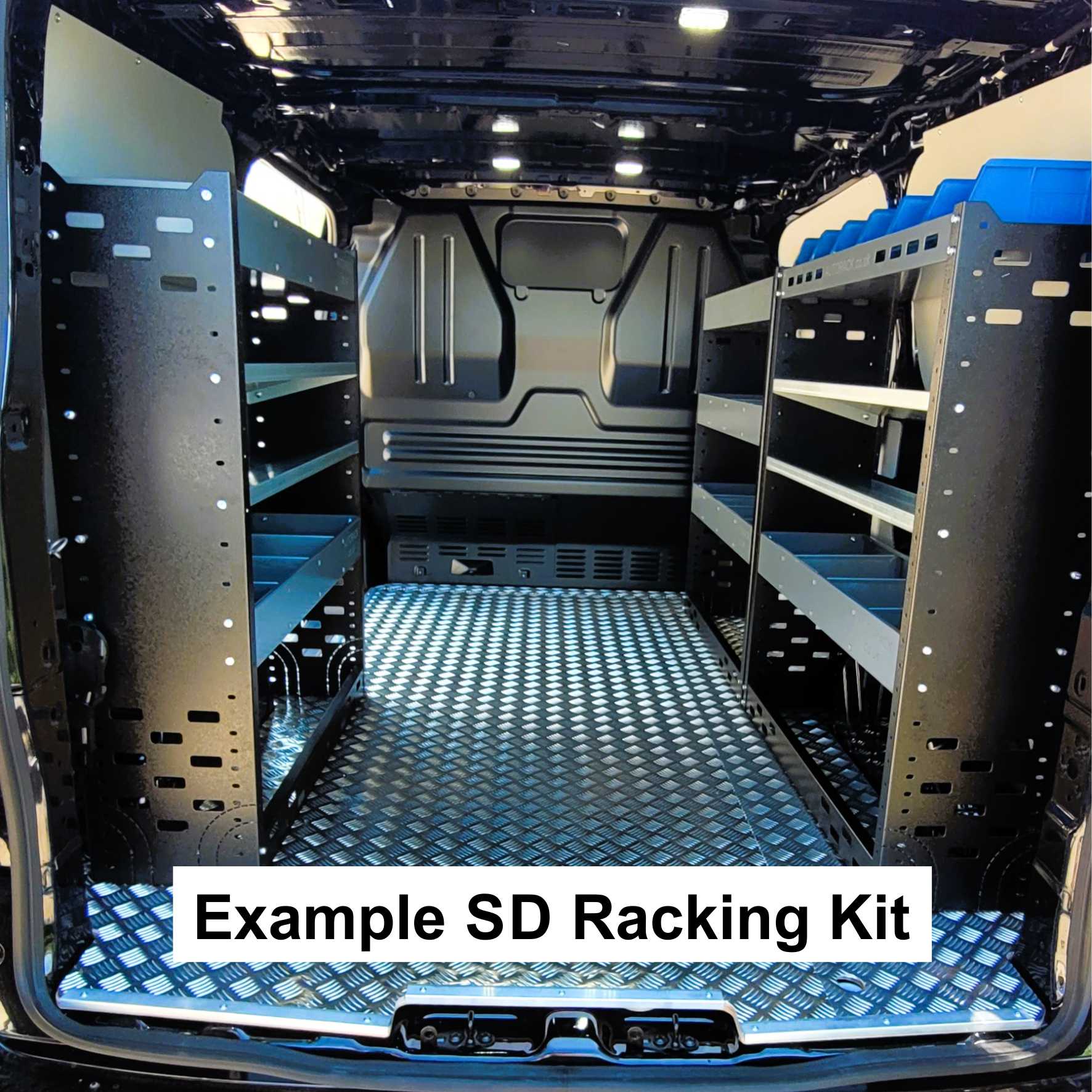 Ford Transit Custom Van Racking Shelving System Package 3 units - Standard Heavy - Duty SD - PACK - 2 - GREY - Autorack Products Ltd