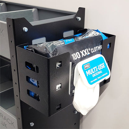 Heavy - Duty Steel XXL Wipes Holder. Van Racking or Wall Mounting - BWH - 01 - Autorack Products Ltd