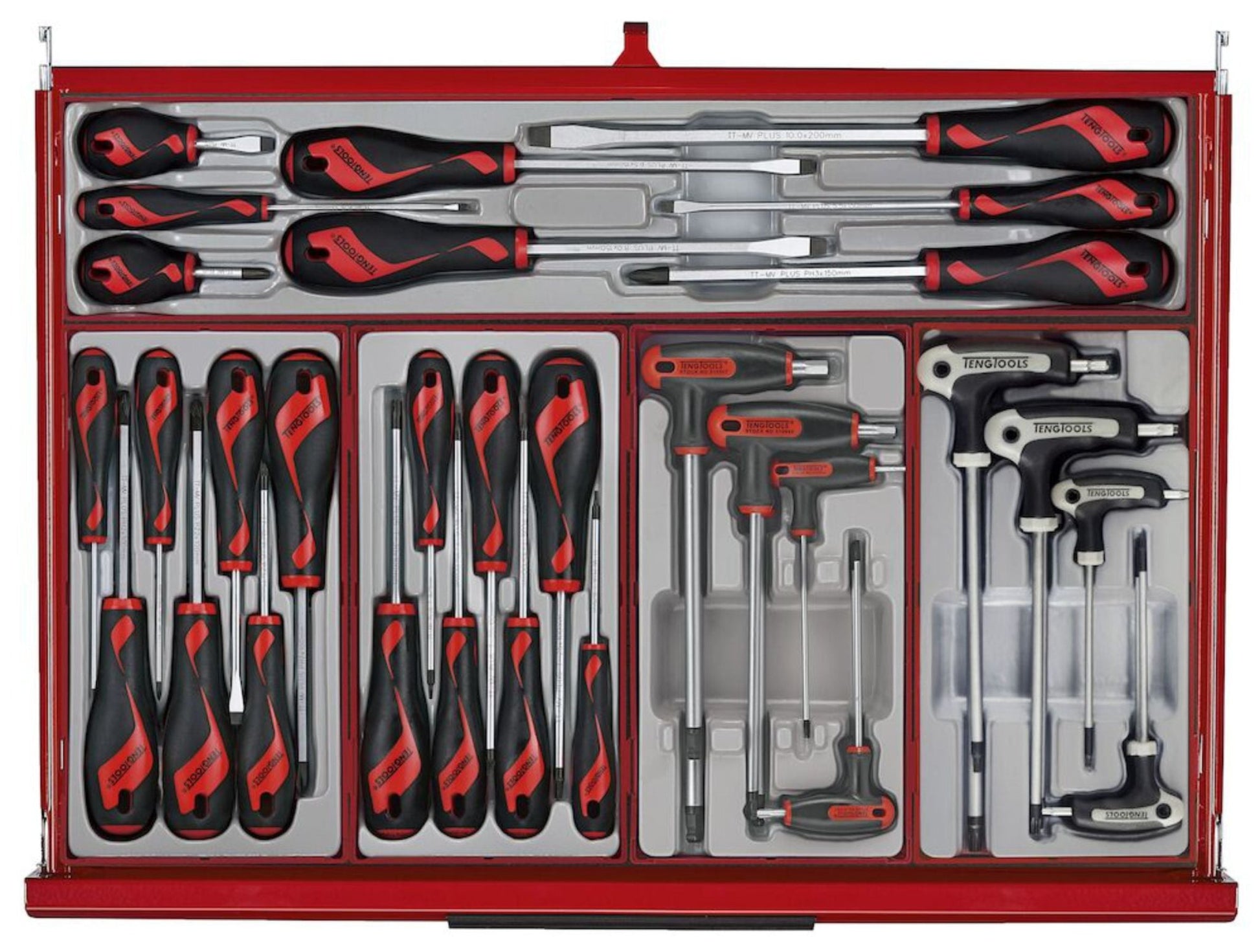 Mechanics Roller Cabinet Toolbox 26" Red - Full Tool Kit - TKS26R753T - Autorack Products Ltd