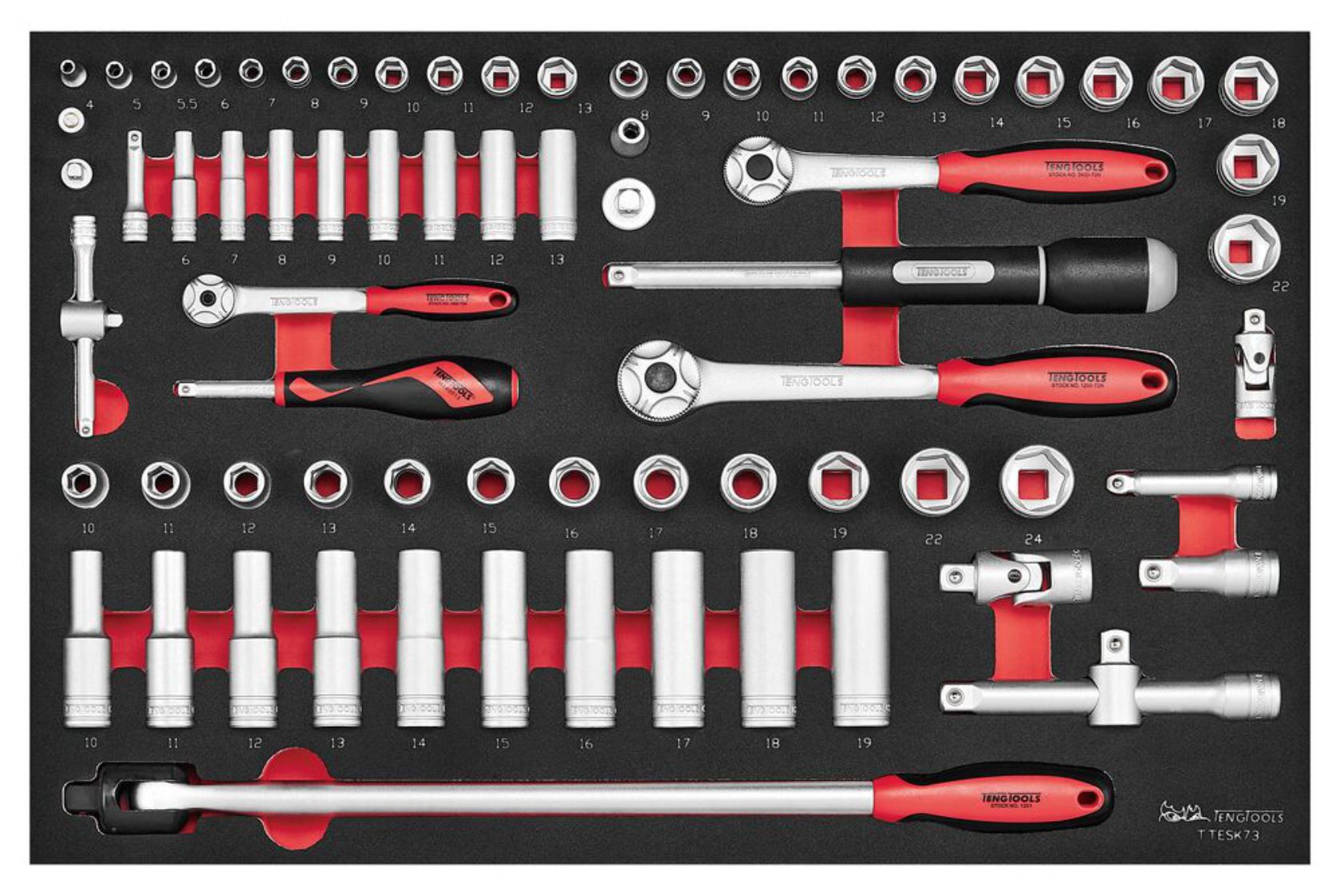 Mechanics Roller Cabinet Toolbox 27" Red - Full Tool Kit - TCMME217K - Autorack Products Ltd