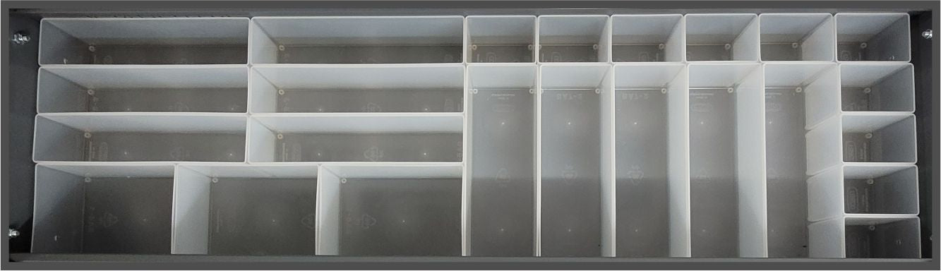 Mega Tray - Plastic Organisers Inserts For Standard Duty Racking Tray - Autorack Products Ltd
