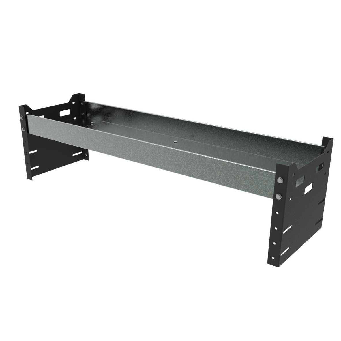 Racking Extension Top - Plain Galvanised Metal Shelf - High/Medium Roof Vehicles - Autorack Products Ltd