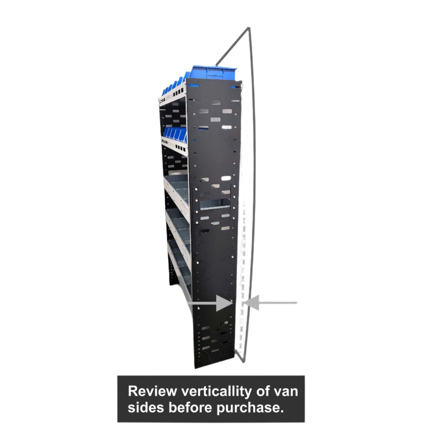 Racking Extension Top - XL3 Part Bins - High/Medium Roof Vehicles - Autorack Products Ltd