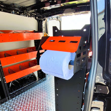 Red Paper Towel / Roll Holder dispenser. Van Racking or Wall Mounting - PTH - RED - Autorack Products Ltd