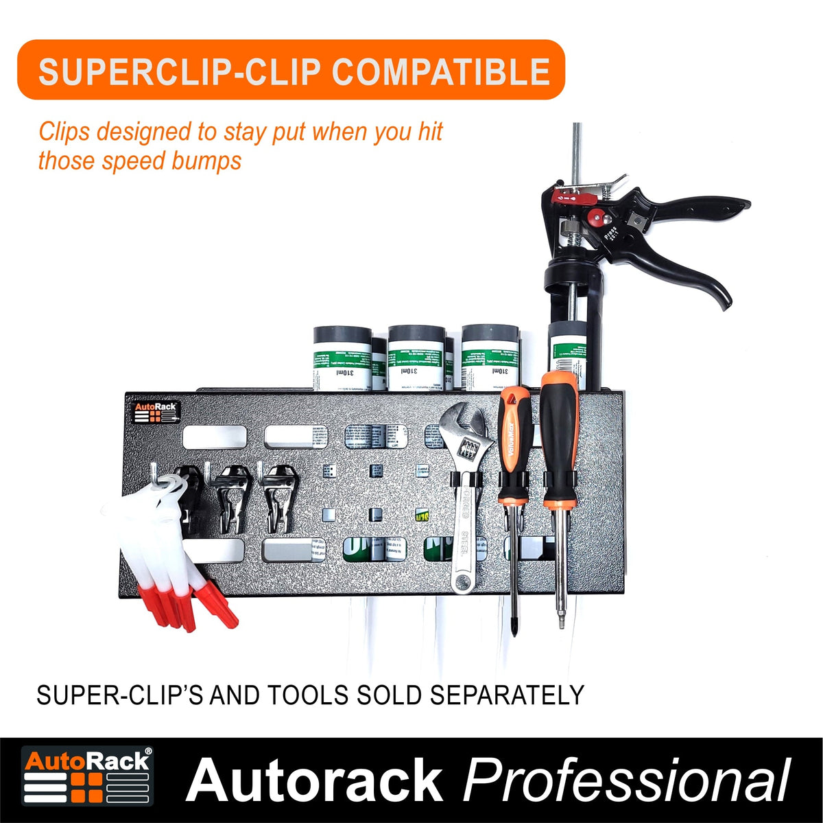 Sealant Tube & Sealant Gun Holder - New 12 Hole Design - Autorack Products Ltd Sealant Tube & Sealant Gun Holder - New 12 Hole Design