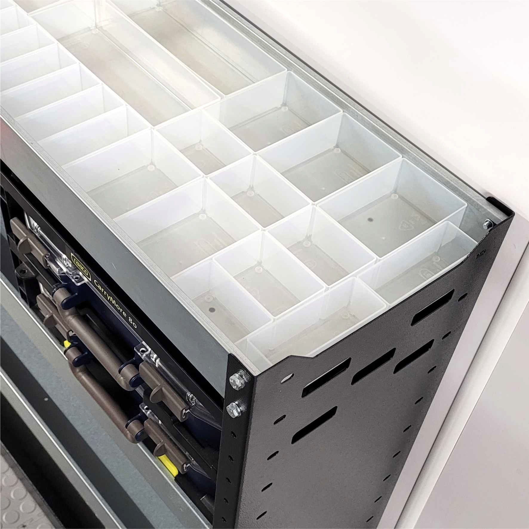 STB - MEGATRAY - Plastic Organisers Inserts For Storetidy Basics Racking Tray - Autorack Products Ltd