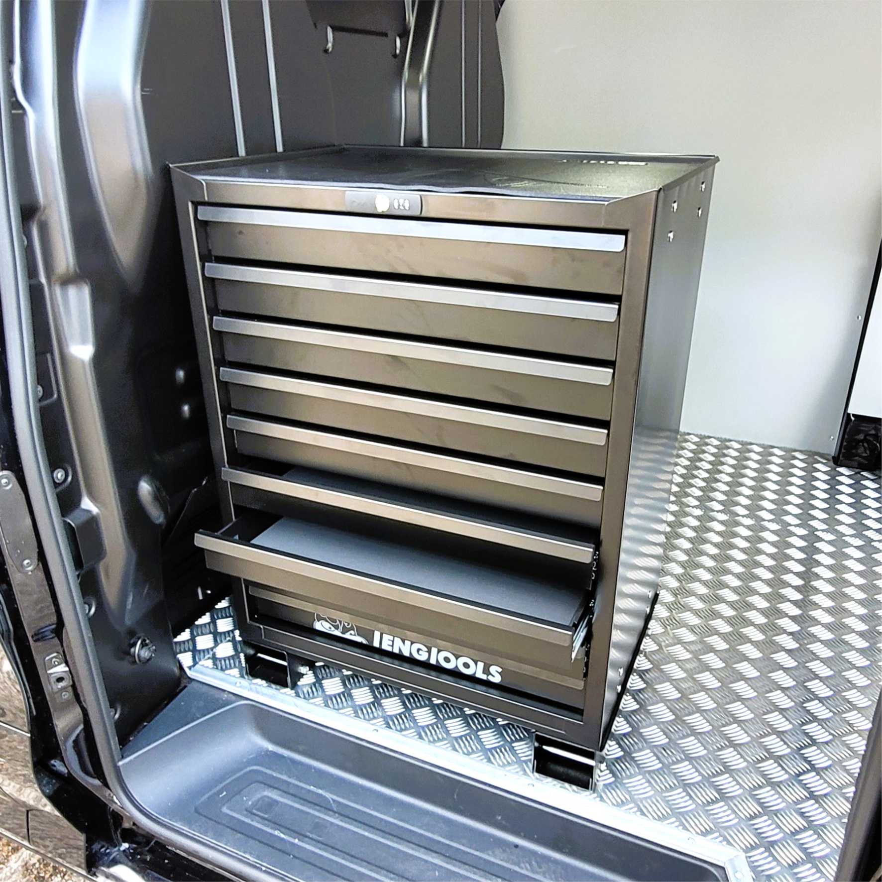 Van Mounted Mechanics Tool Chest 26" Black - Autorack Products Ltd