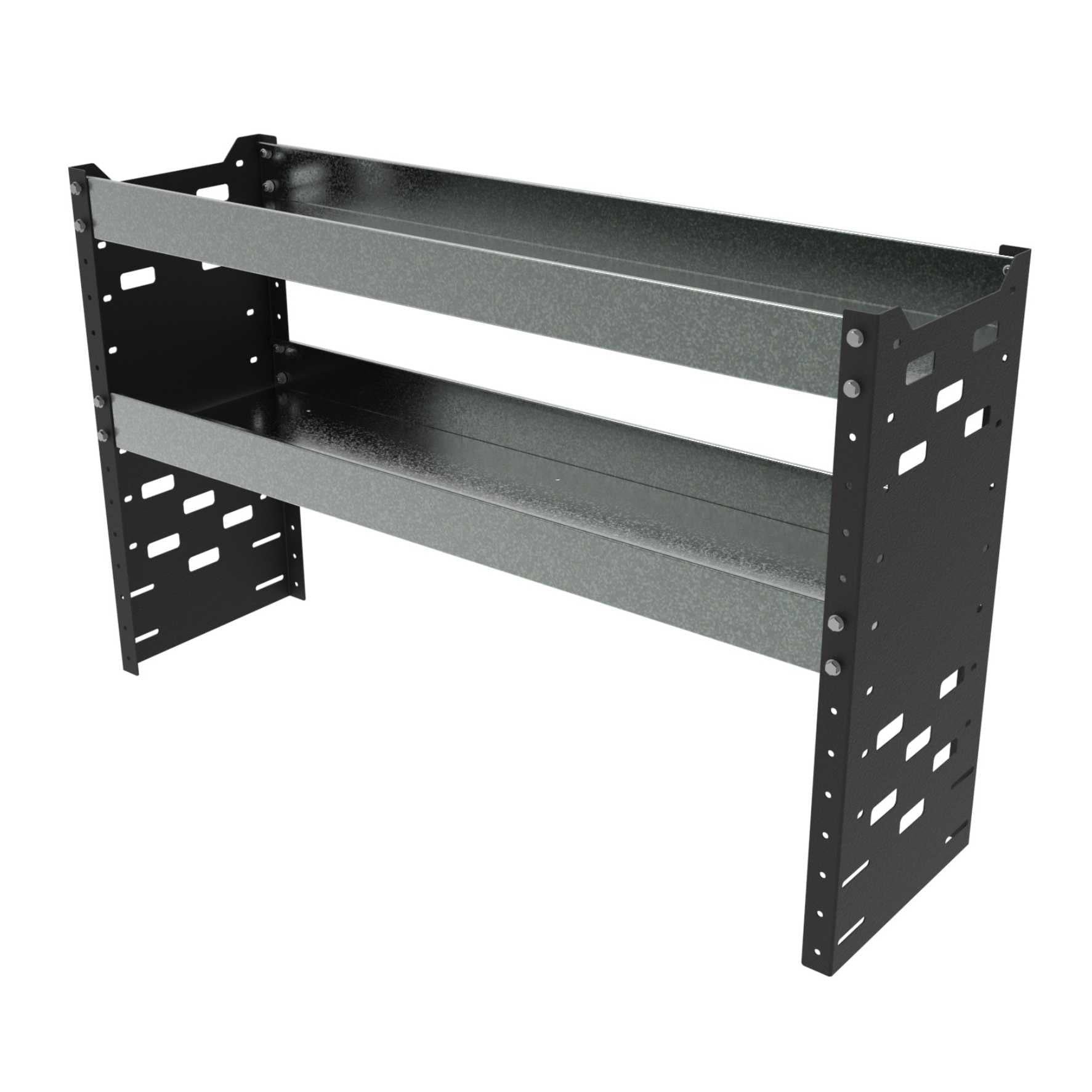 Van Racking Double Extension Top - Plain Galvanised Shelf- High/Medium ...