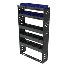 Van Racking Double Extension Top - XL3 Part Bins - High/Medium Roof Vehicles - Autorack Products Ltd