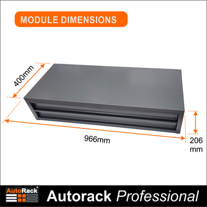 Van Racking Drawer 970mm Wide Module- 2-Drawers - Autorack Products Ltd Van Racking Drawer 970mm Wide Module- 2-Drawers