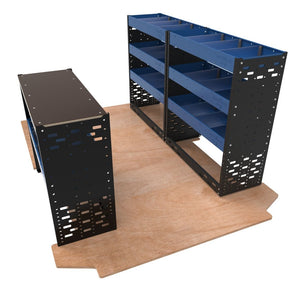 Van Racking Ideas - Van Racking Kits - Extra Heavy Duty Metal Van Racking - VP - HD2x7 - Autorack Products Ltd