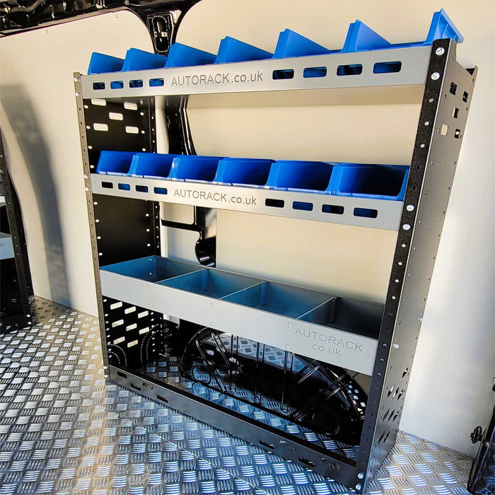 Van Racking Shelving Unit with 12 x plastic parts bins - Autorack ...