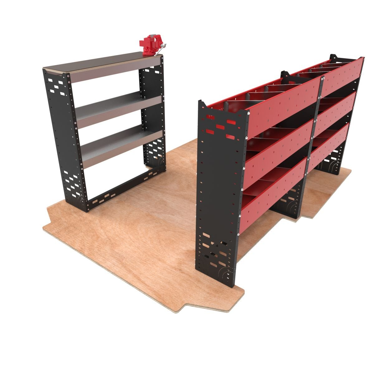 Van Racking Workbench & Shelving Package - Quality Racking ST8
