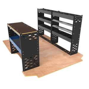 Boxer, Relay, Ducato Van Racking Shelving System Package 3 units - Standard Heavy-Duty SD-PACK-3-GREY - Autorack Products Ltd