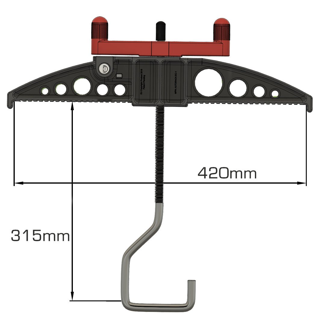 Easy-Clamp Ladder Clamps - (Wide Hook Version for Extra Wide Roof Bars) - Autorack Products Ltd