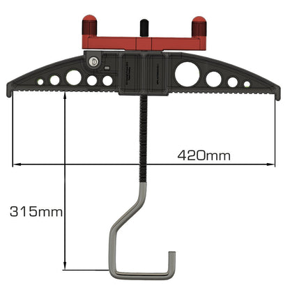 Easy-Clamp Ladder Clamps - (Wide Hook Version for Extra Wide Roof Bars) - Autorack Products Ltd