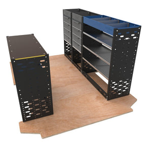 Ford Transit Custom - Extra Heavy-Duty Van Racking Shelving System - VP-HD7-BLU - Autorack Products Ltd