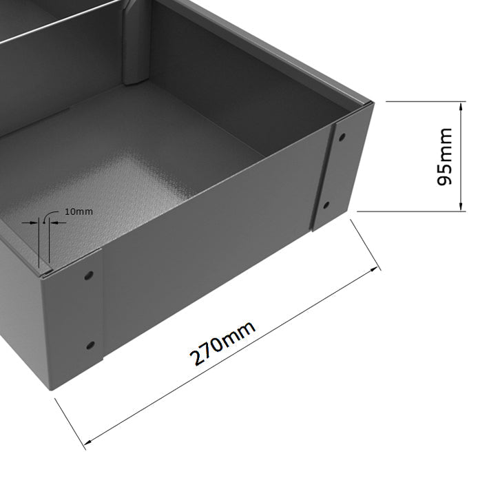 Ford Transit Custom Van Racking Shelving System Package 3 units - Standard Heavy-Duty SD-PACK-2-GREY - Autorack Products Ltd