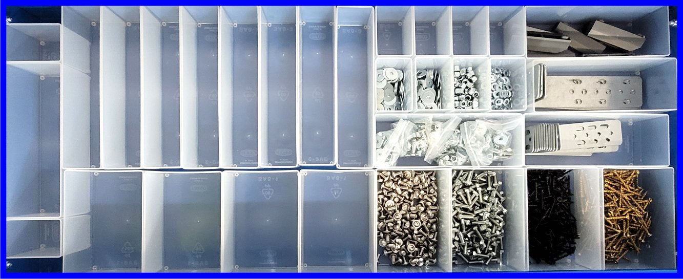 Plastic Organisers Inserts For Extra Heavy Duty Van Racking Tray ...