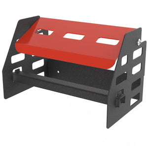 Red Paper Towel / Roll Holder dispenser. Van Racking or Wall Mounting. - Autorack Products Ltd