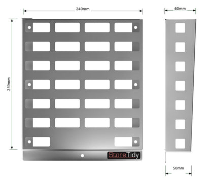 Stainless Steel - VERTICAL WALL MOUNTED BASKET - Autorack Products Ltd