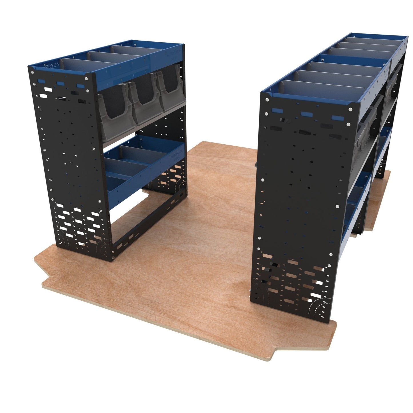 Van Racking Kit. Extra Heavy-Duty Van Racking - Plumbers Kit - VP-HD21 - Autorack Products Ltd