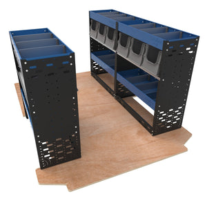 Van Racking Kit. Extra Heavy-Duty Van Racking - Plumbers Kit - VP-HD21 - Autorack Products Ltd
