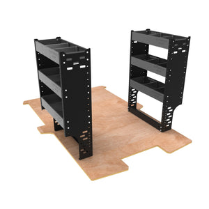 Van Racking Shelving System Package 2 units - Standard Heavy-Duty - SD-PACK-7-GREY - Autorack Products Ltd