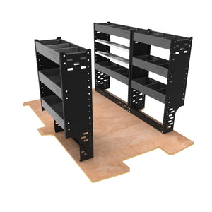 Van Racking Shelving System Package 3 units - Standard Heavy-Duty - SD-PACK-4-GREY - Autorack Products Ltd