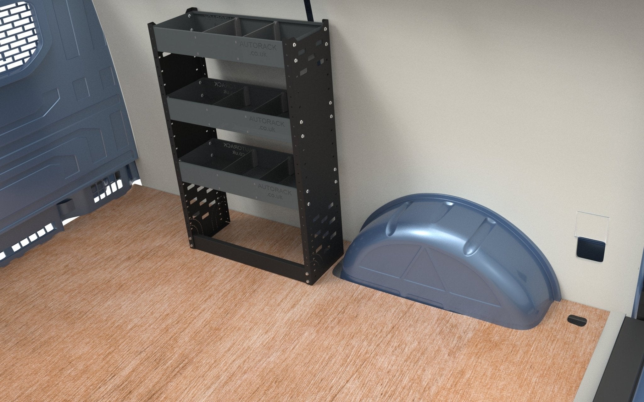 Van Racking Unit in black/grey- compact for smaller vans – Autorack ...