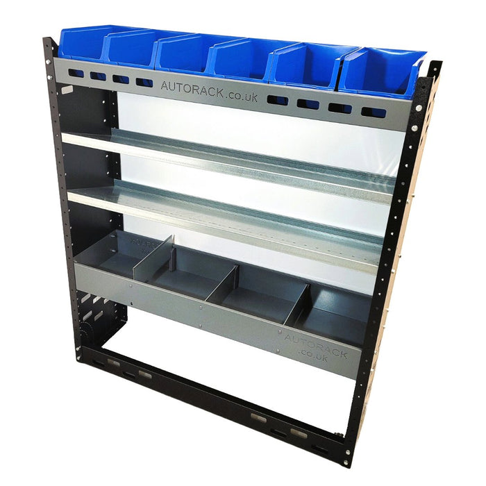Van Racking Shelving Unit with 6 x plastic parts bins - Autorack ...