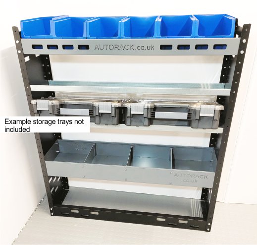 Van Racking Shelving Unit with 6 x plastic parts bins - Autorack ...