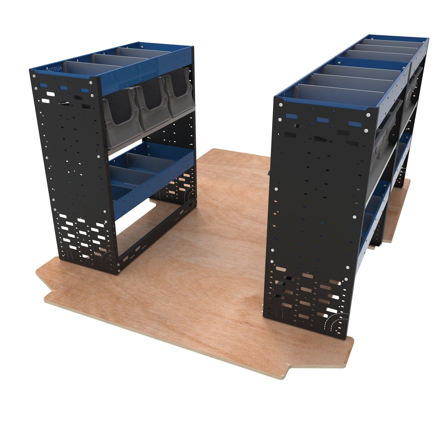 VW Transporter T5 & T6 - Extra Heavy-Duty Van Racking Shelving System - VP-HD21 - Autorack Products Ltd