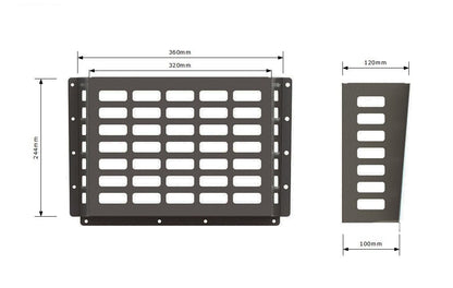 WALL MOUNTED STEEL BASKET 320mm - Autorack Products Ltd